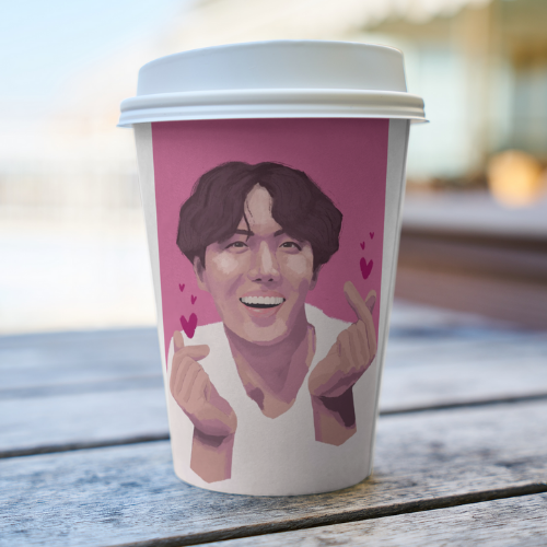 Suga heart coffee mug