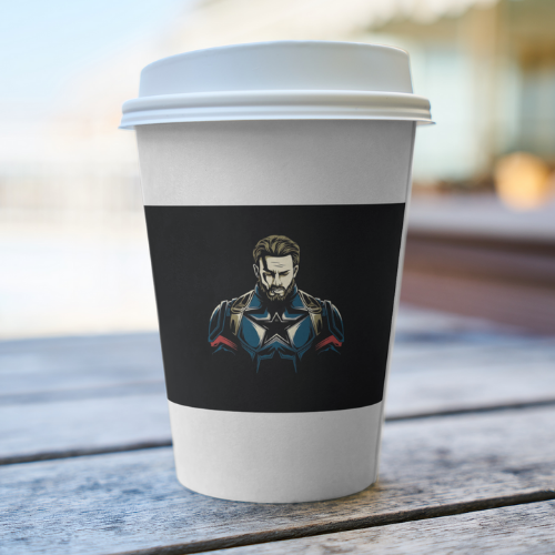 Captain America Paper Coffee Mug